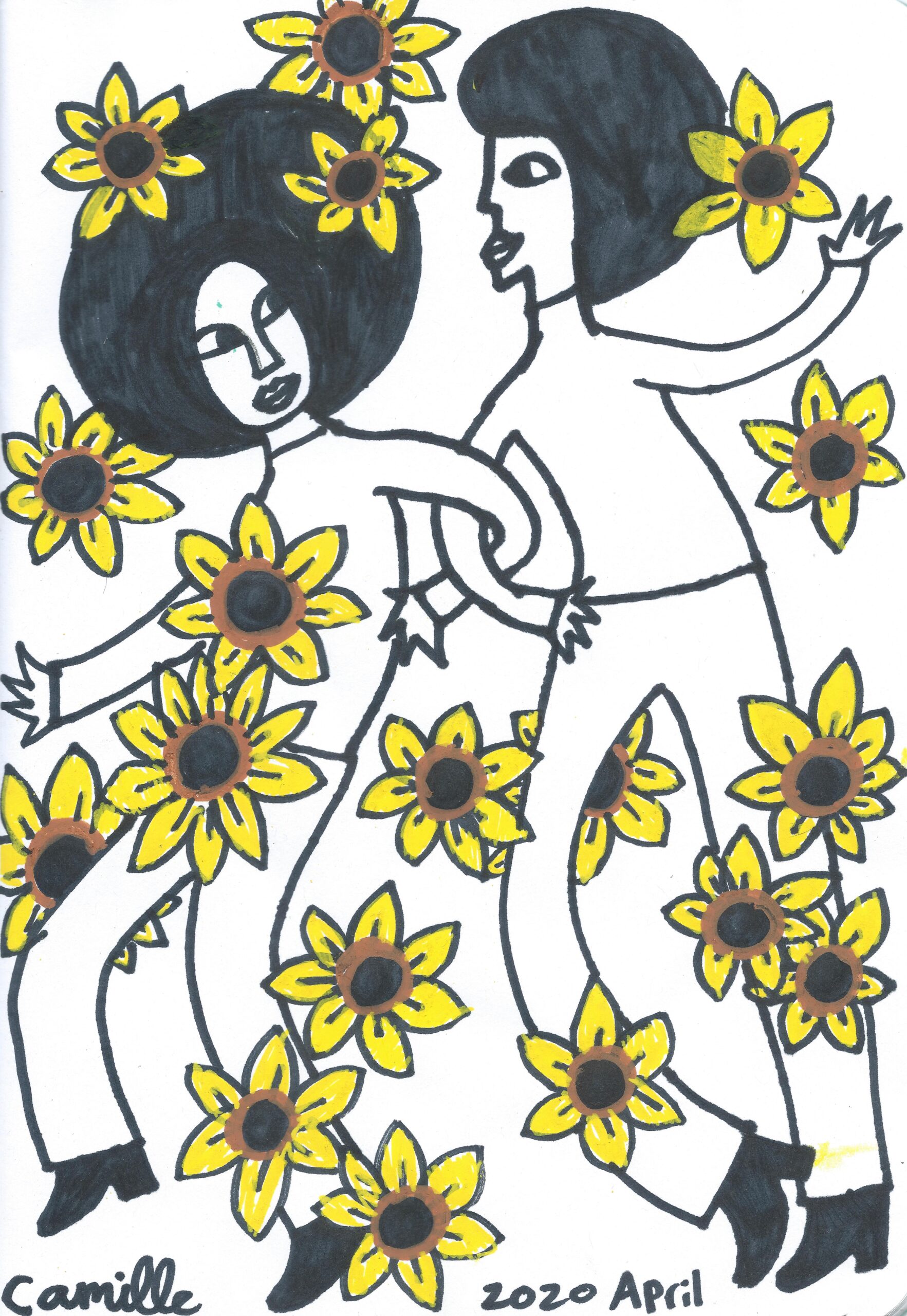 @ 2020, Camille Phoenix, Sunflower Series